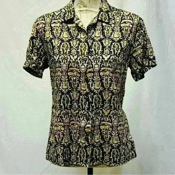 Harley Davidson Women's Short Sleeve Button Down Shirt Size Small - Picture 3 of 13
